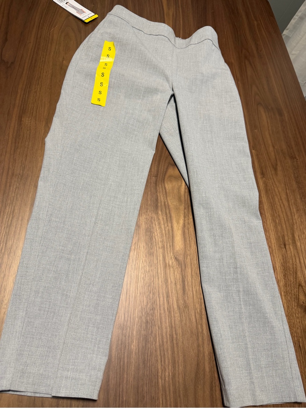 Straight Leg Womens Pants in Light Gray - Classic Workwear